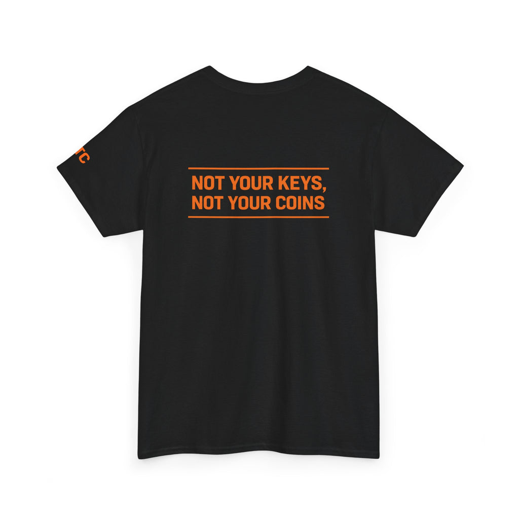 Bitcoin Logo Tee — “Not Your Keys, Not Your Coins” Crypto T‑Shirt